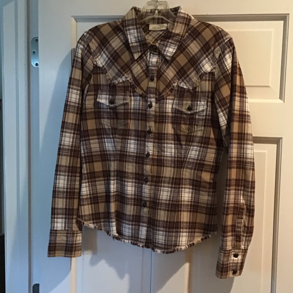 Cowboy style flannel blouse